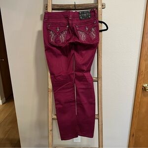 Miss Me Women's Deep Red Skinny Jeans